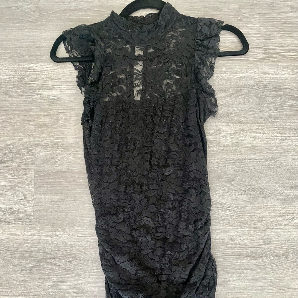 Black lace dress